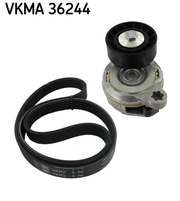 SKF VKMA 36244 Hosszbordásszíj+ görgő, szíjkészlet